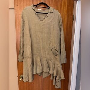 Cynthia Ashby Tunic Style Linen Top